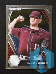 2021 Panini Prizm Draft Picks Silver Prizm Hayden Juenger #PDP182